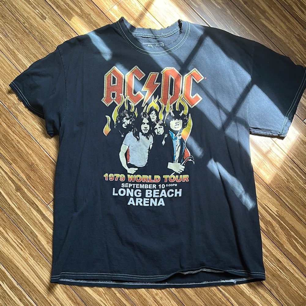 AC/DC Black and Red Short Sleeve Tee